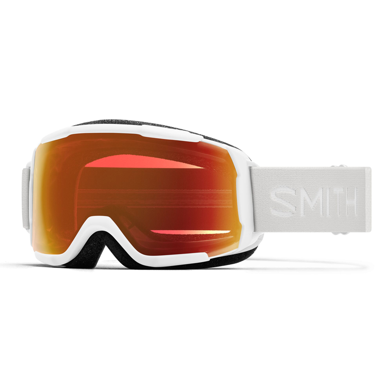 Grom Jr Goggle - White - Everyday Red Mirror
