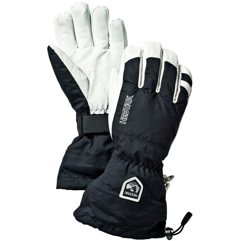 Army Leather Heli Ski Glove - Black